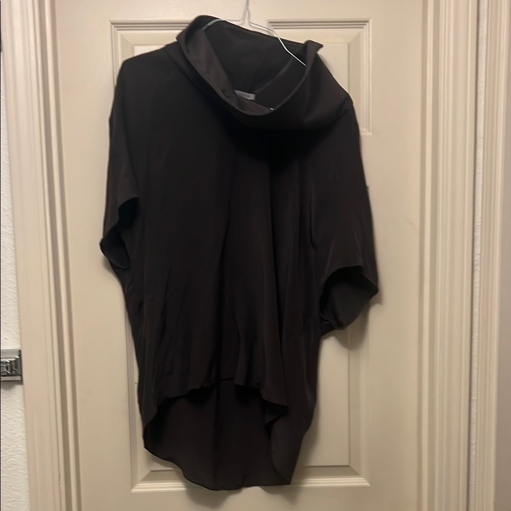 Black Cowl Neck Top